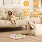 Interactive Dog Puzzle Toys Plastic Treat Dispensing Slow Feeder with Non Slip Base Dog Mental Stimulation Toys Pet