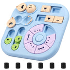 Interactive Dog Puzzle Toys Plastic Treat Dispensing Slow Feeder with Non Slip Base Dog Mental Stimulation Toys Pet