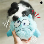 Interactive Dog Toys Bouncing Giggle Shaking Ball Dog Plush Toy Electronic Vibrating Automatic Moving Sounds Monster