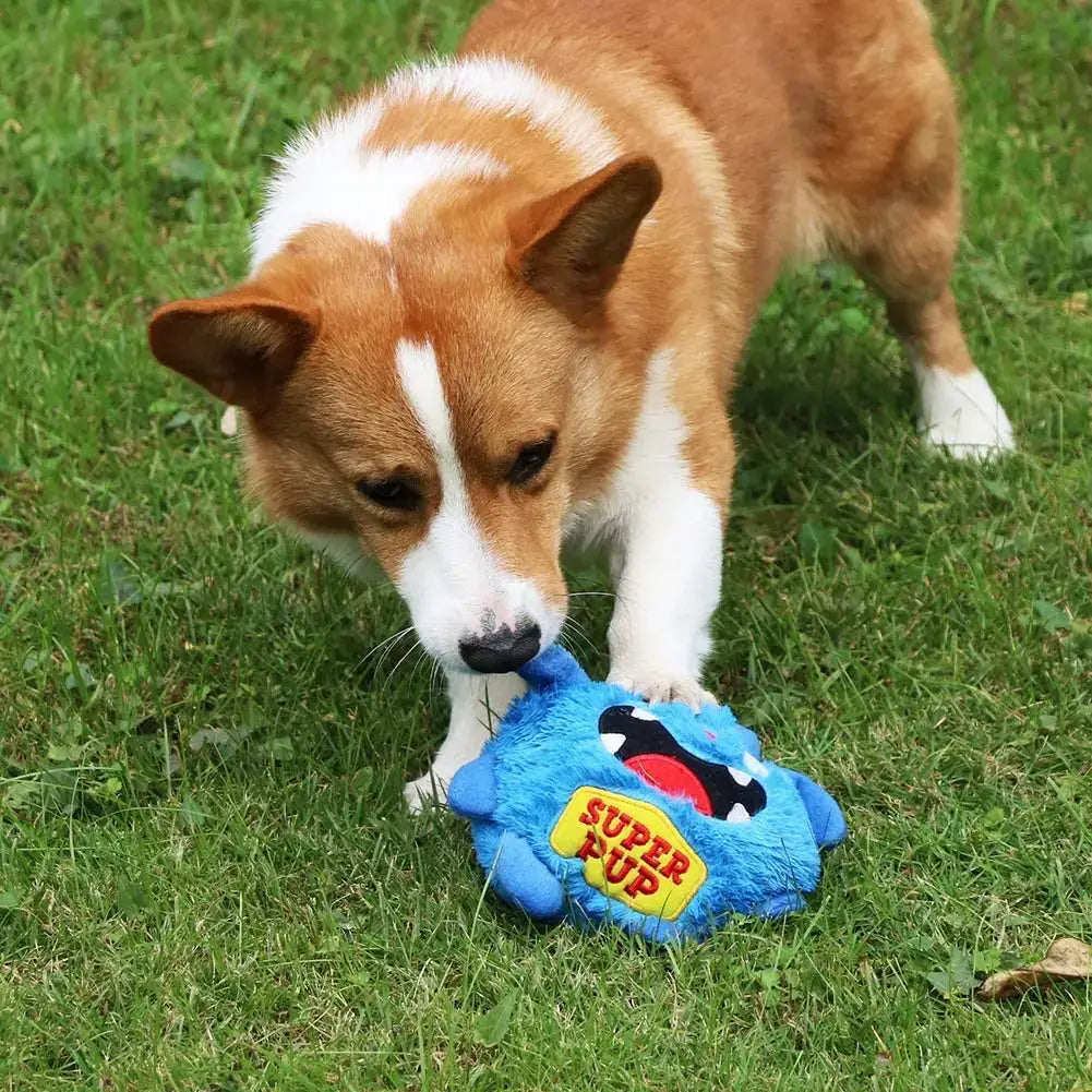 Interactive Dog Toys Bouncing Giggle Shaking Ball Dog Plush Toy Electronic Vibrating Automatic Moving Sounds Monster