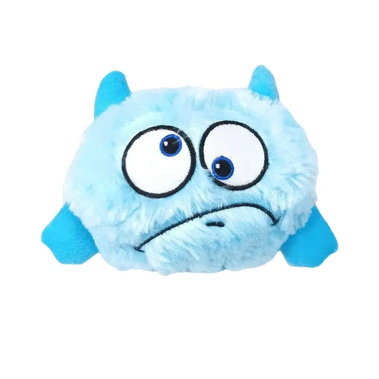 Interactive Dog Toys Bouncing Giggle Shaking Ball Dog Plush Toy Electronic Vibrating Automatic Moving Sounds Monster