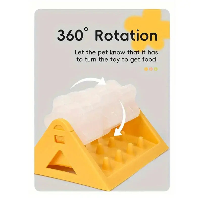 Interactive Dog Toys Food Dispenser Toy Puzzle Feeder With Leak-proof Design Slow-feeding Design Durable PP Material
