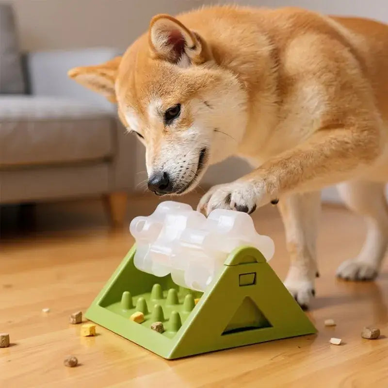 Interactive Dog Toys Food Dispenser Toy Puzzle Feeder With Leak-proof Design Slow-feeding Design Durable PP Material