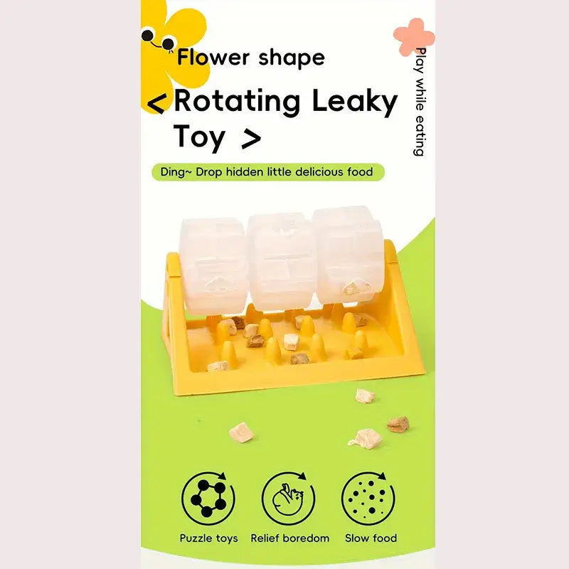 Interactive Dog Toys Food Dispenser Toy Puzzle Feeder With Leak-proof Design Slow-feeding Design Durable PP Material