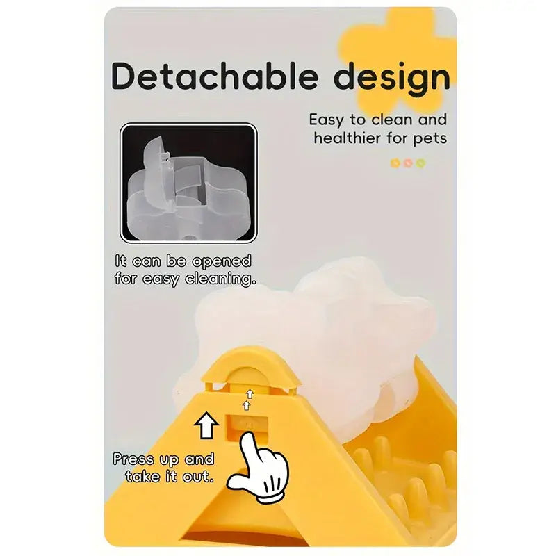 Interactive Dog Toys Food Dispenser Toy Puzzle Feeder With Leak-proof Design Slow-feeding Design Durable PP Material