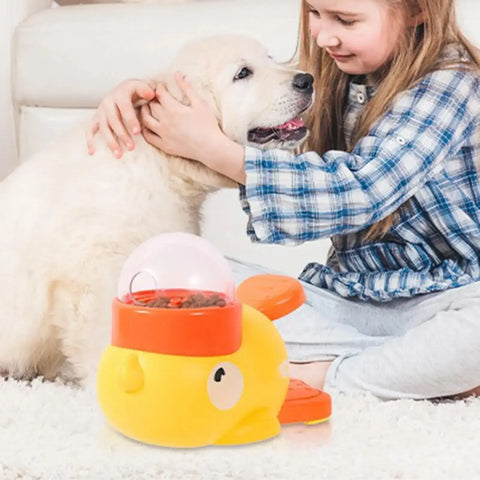 Interactive Pet Feeder Toy Foot Press Treat Dispenser Slow Feeder for Dogs Cats Stimulating Puzzle Training Toy - Pet