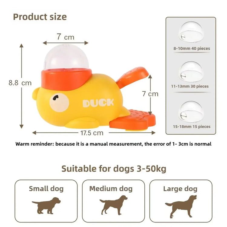 Interactive Pet Feeder Toy Foot Press Treat Dispenser Slow Feeder for Dogs Cats Stimulating Puzzle Training Toy - Pet