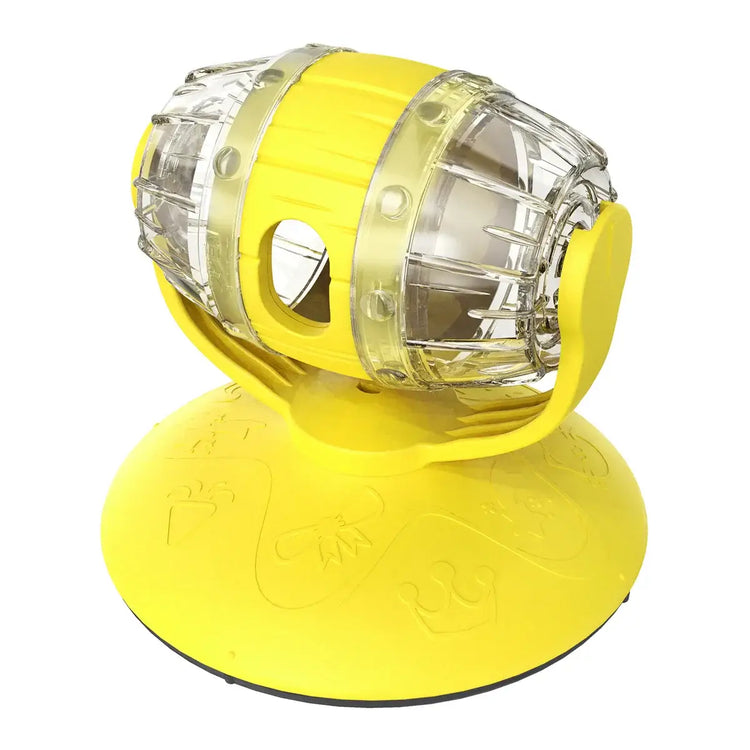 Interactive Rotating Cat Feeder Toys Slow Feeding Puzzle Toy for Indoor Cats Small/Medium Cat Having Fun Cute Food