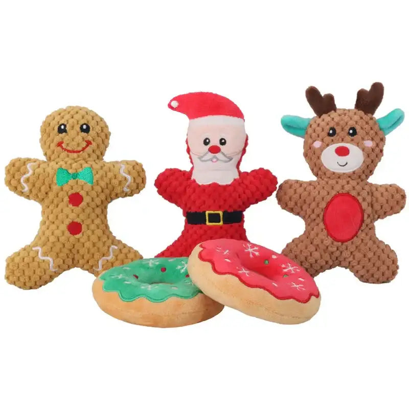 Jouet à mâcher en peluche pour chien - Five sets