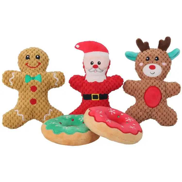 Jouet à mâcher en peluche pour chien - Five sets