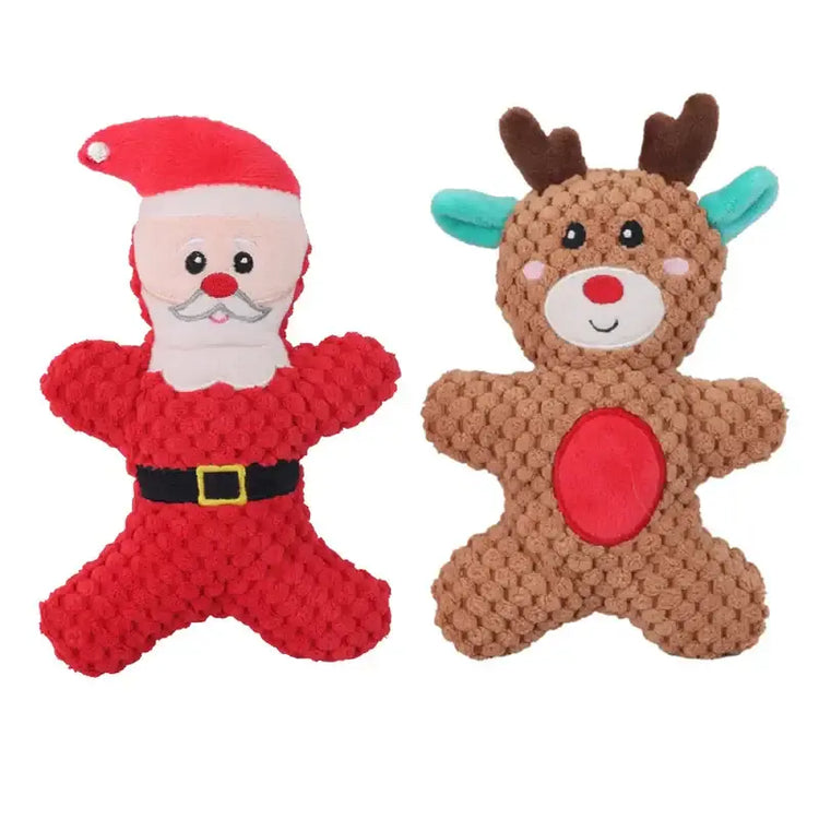 Jouet à mâcher en peluche pour chien - Santa Claus Moose