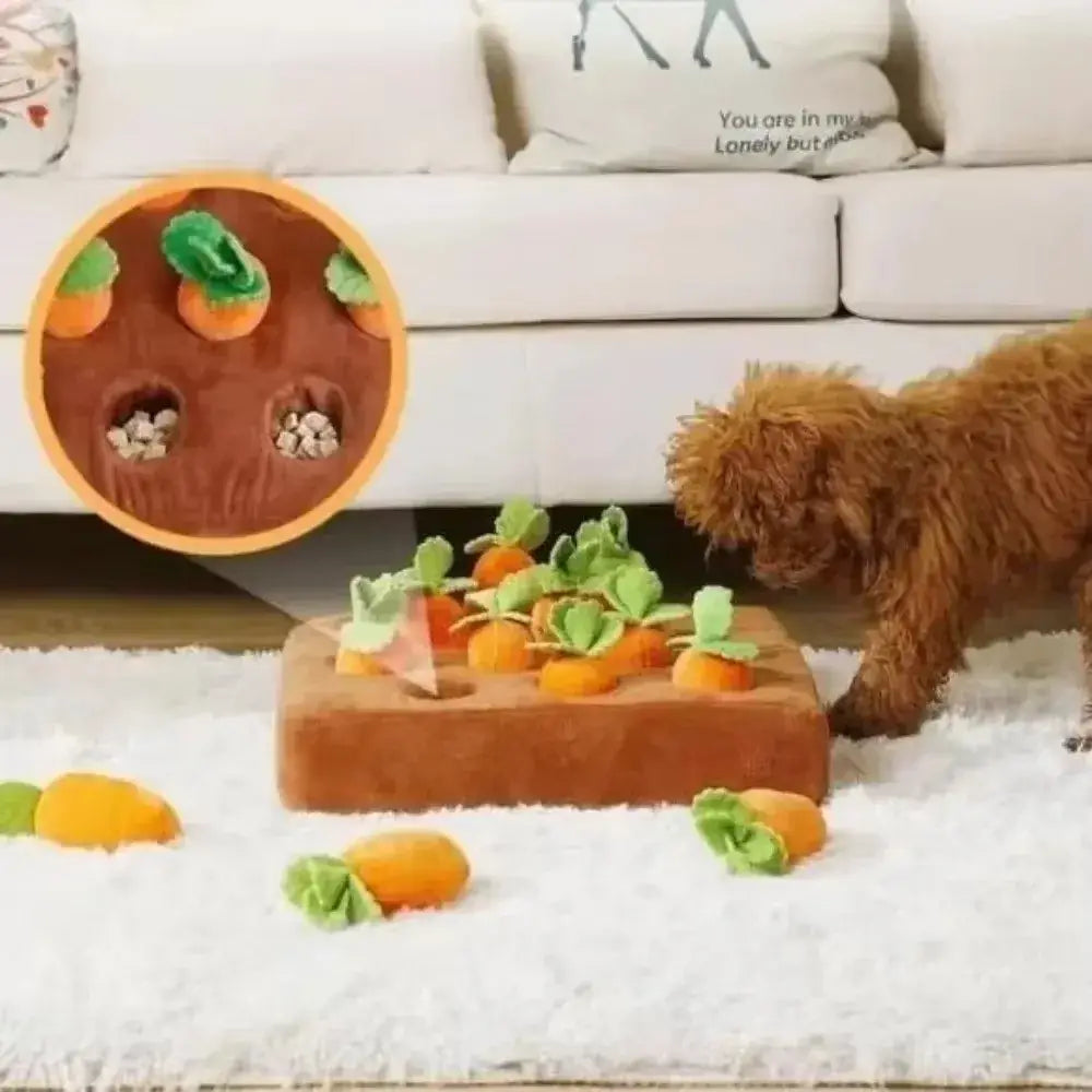 Jouet à mâcher pour chien en forme de carotte