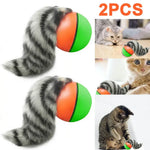 Jouet balle interactive pour chat - plastique et silicone