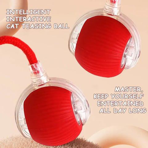 Jouet balle interactive pour chat - rotation automatique