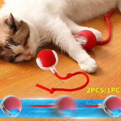 Jouet balle interactive pour chat - rotation automatique