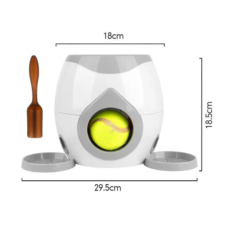 Jouet interactif 2 en 1 pour chien - Light-Gray
