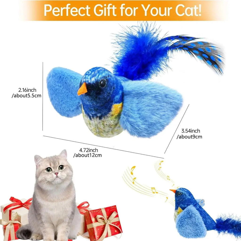 Jouet interactif chat oiseaux