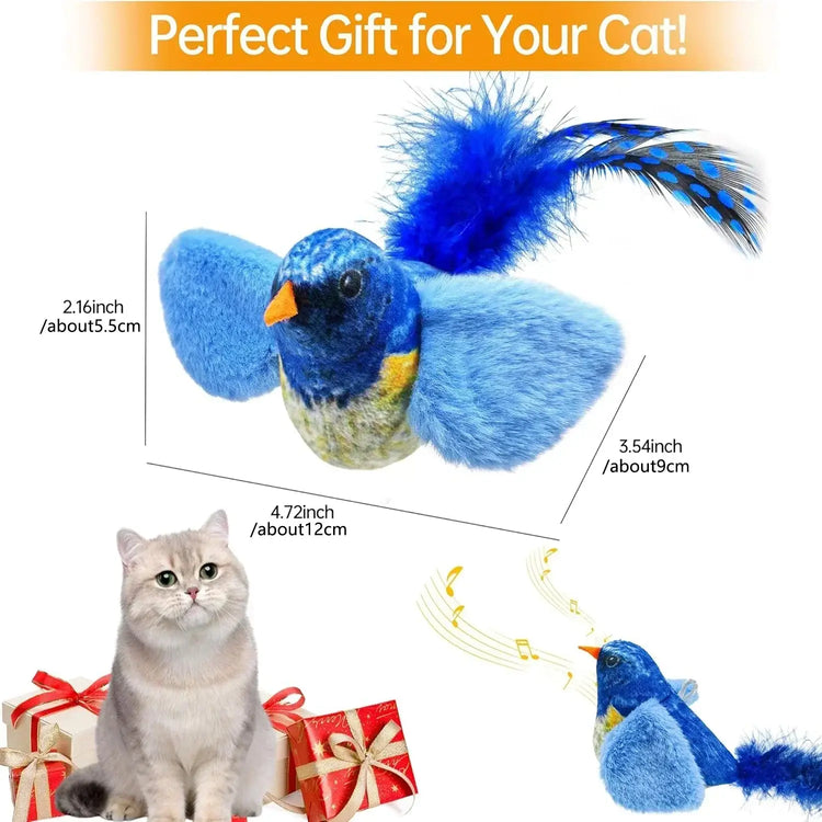 Jouet interactif chat oiseaux