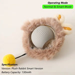 Jouet interactif chat oiseaux - Grey Plush Rat Toy