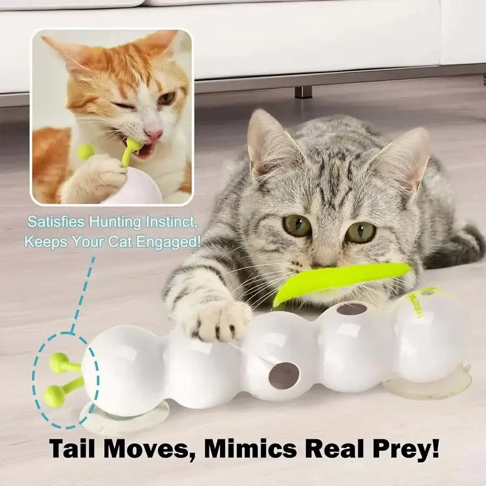 Jouet interactif pour chat Chenille - WHITE
