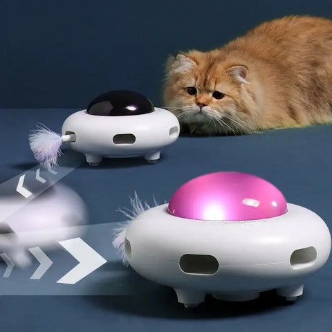 Jouet plateau tournant pour chat - WHITE