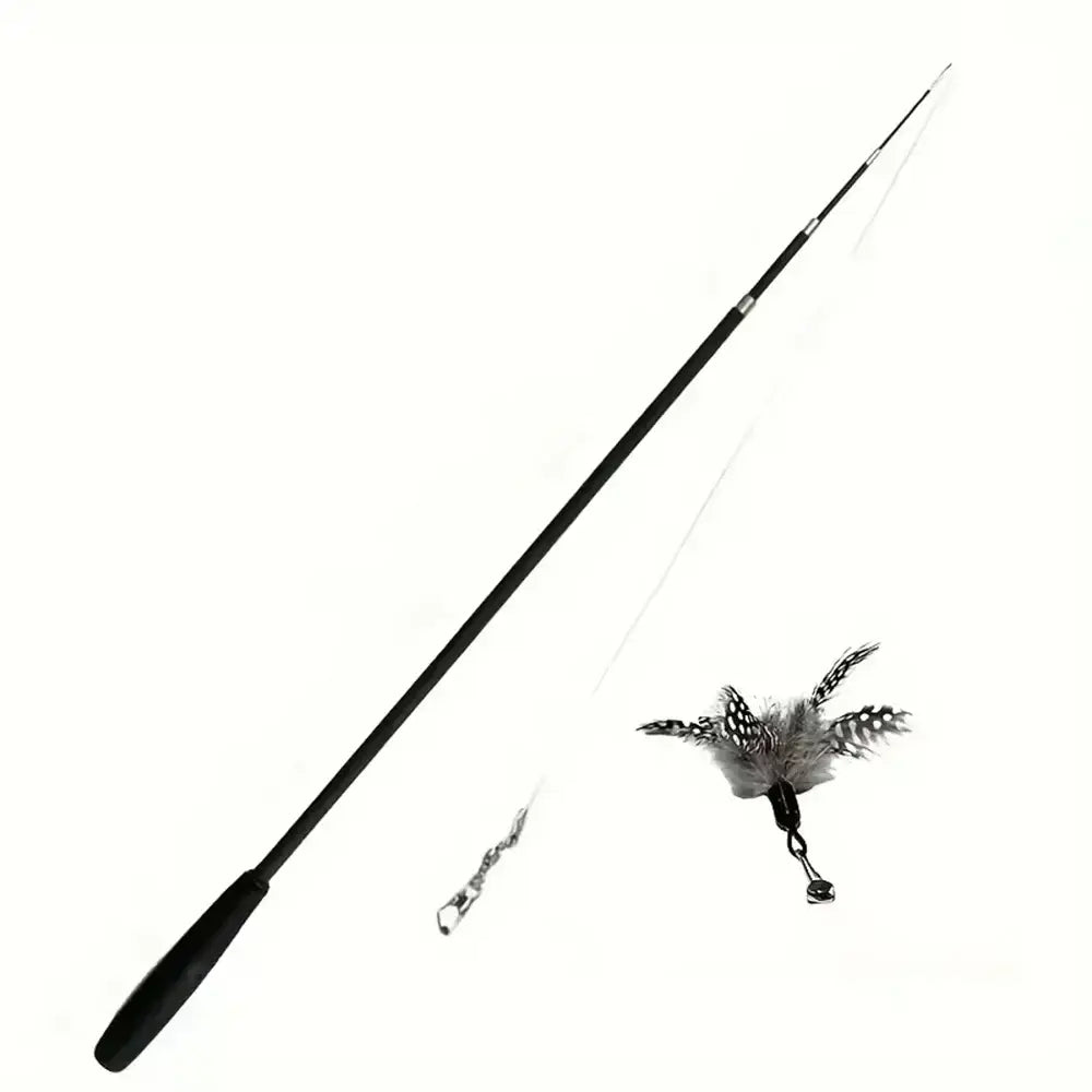 Jouet pour chat à long manche extensible - Black