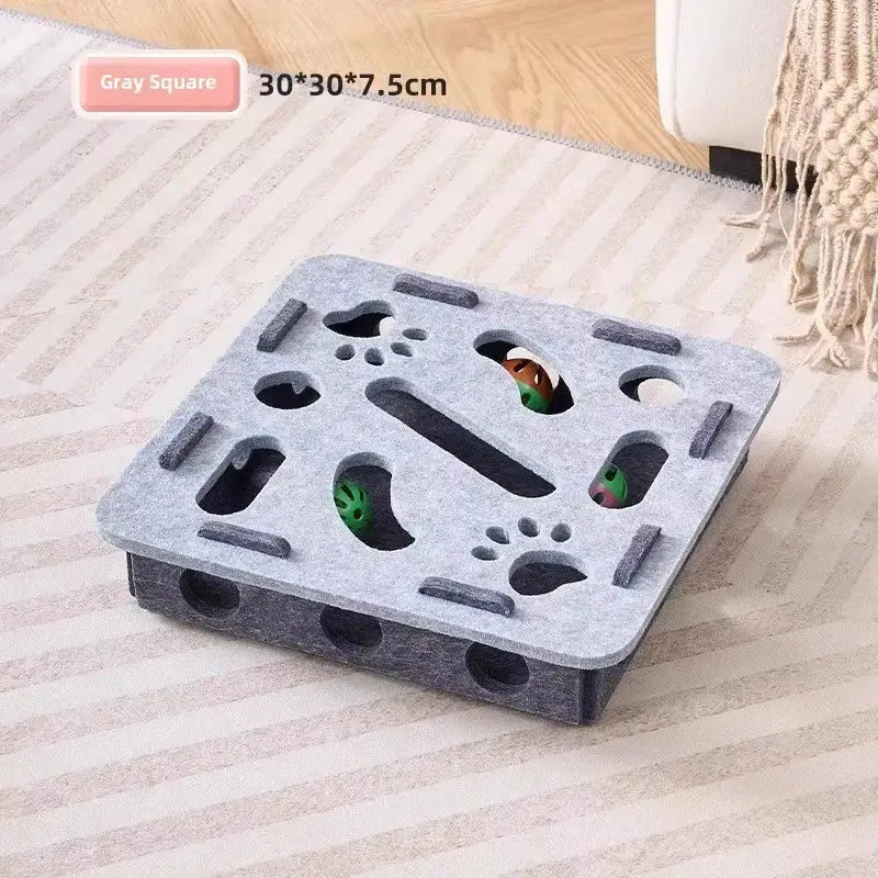 Jouet puzzle pour chat - Grey-square