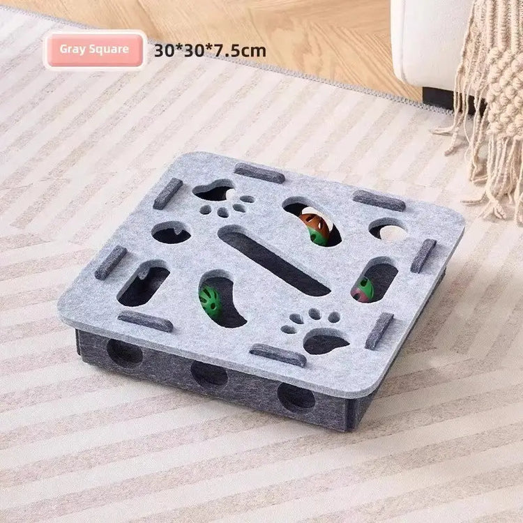 Jouet puzzle pour chat - Grey-square