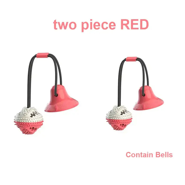 Jouets à balles pour gros chiens - Two piece RED