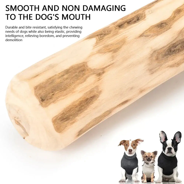 Jouets en bois à mâcher pour chiens