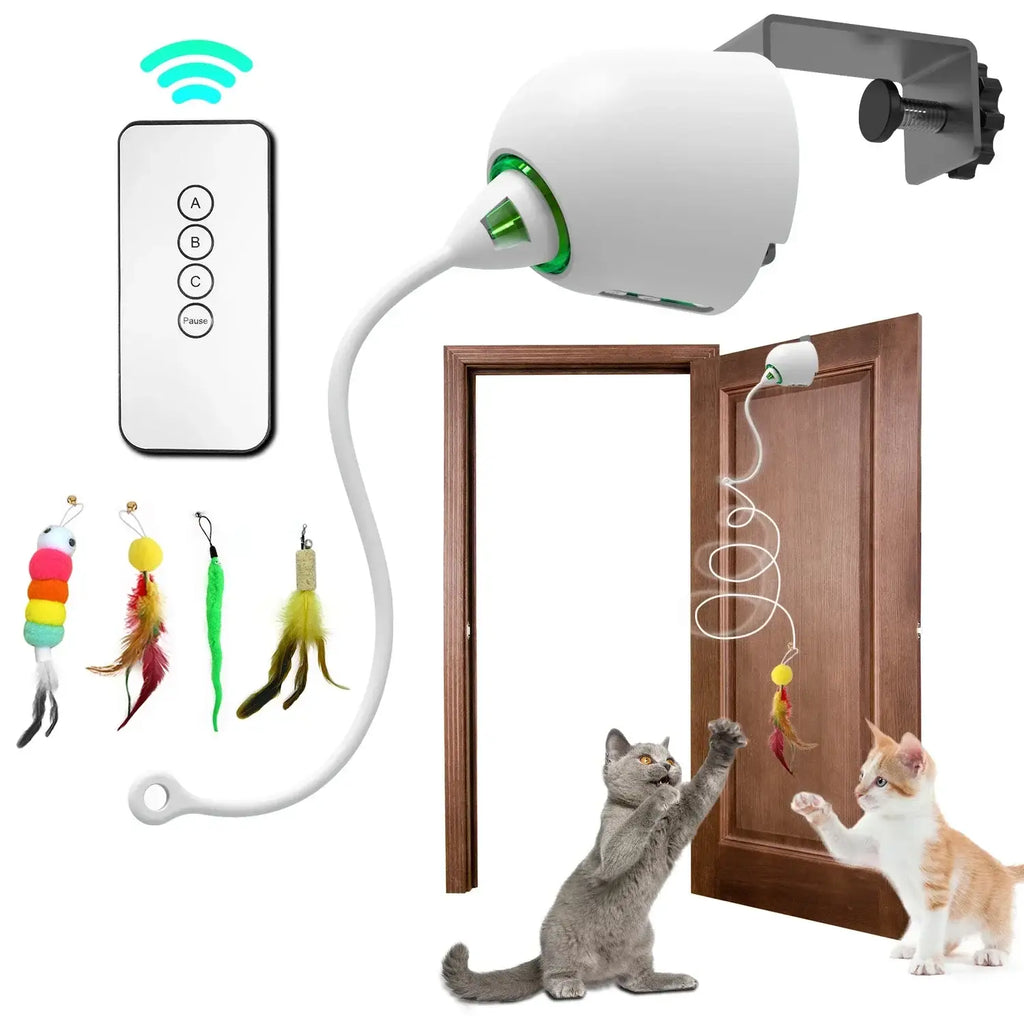 Jouets interactifs pour chats - Rope-white