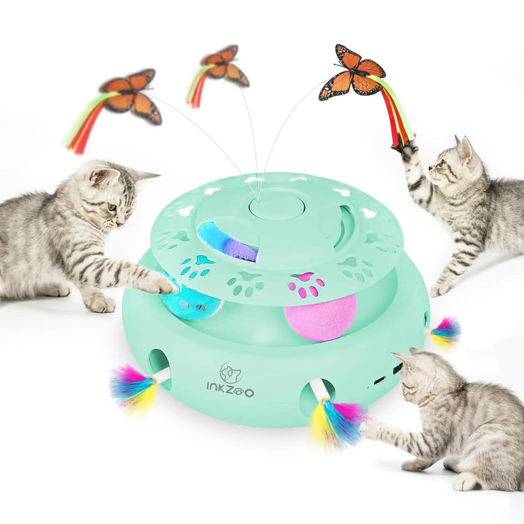 Jouets interactifs pour chats - Upgrade-Green