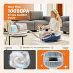 Kit d’aspirateur de toilettage pour chiens 5 en 1