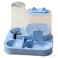L Pet Feeder Dual Food Bowl All-in-One Automatic Food Water Dispenser 1Large Capacity Food Storage Dispenser Pet