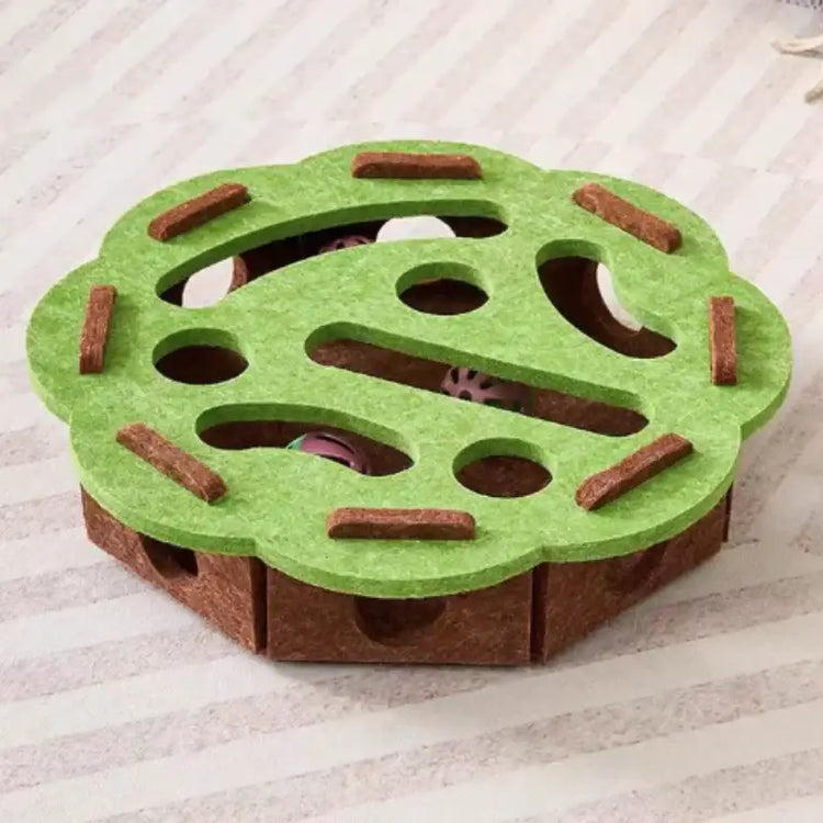 Labyrinthe à trous pour chats - Green Round / China Mainland