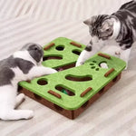 Labyrinthe à trous pour chats