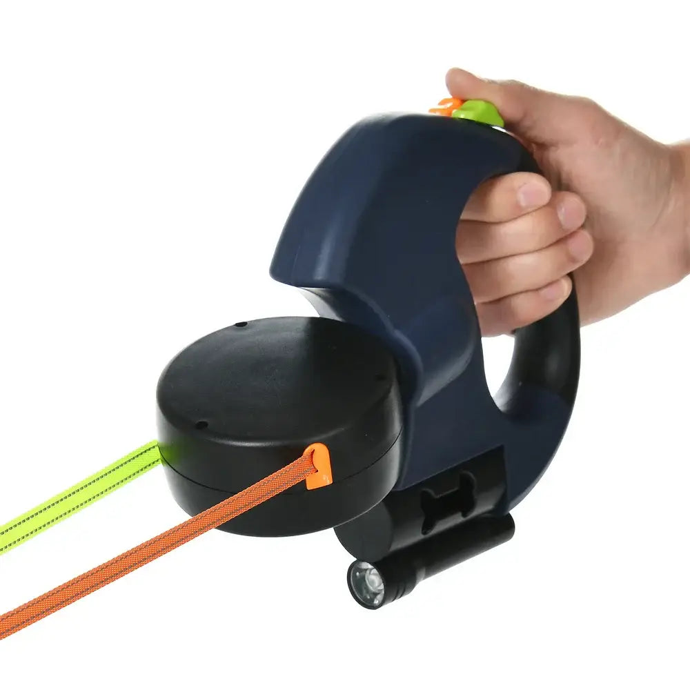 Laisse double pour chien 3M - Navy / 3 M - 8 KG