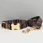 Laisse gravée personnalisée - Collar Leash Set 04 / S