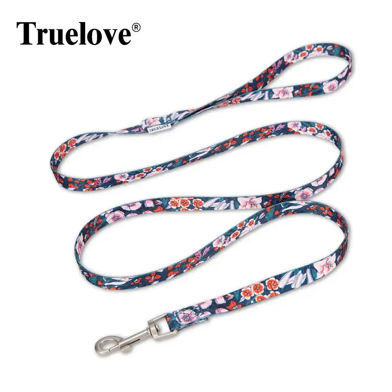 Laisse pour animaux de compagnie à motif floral