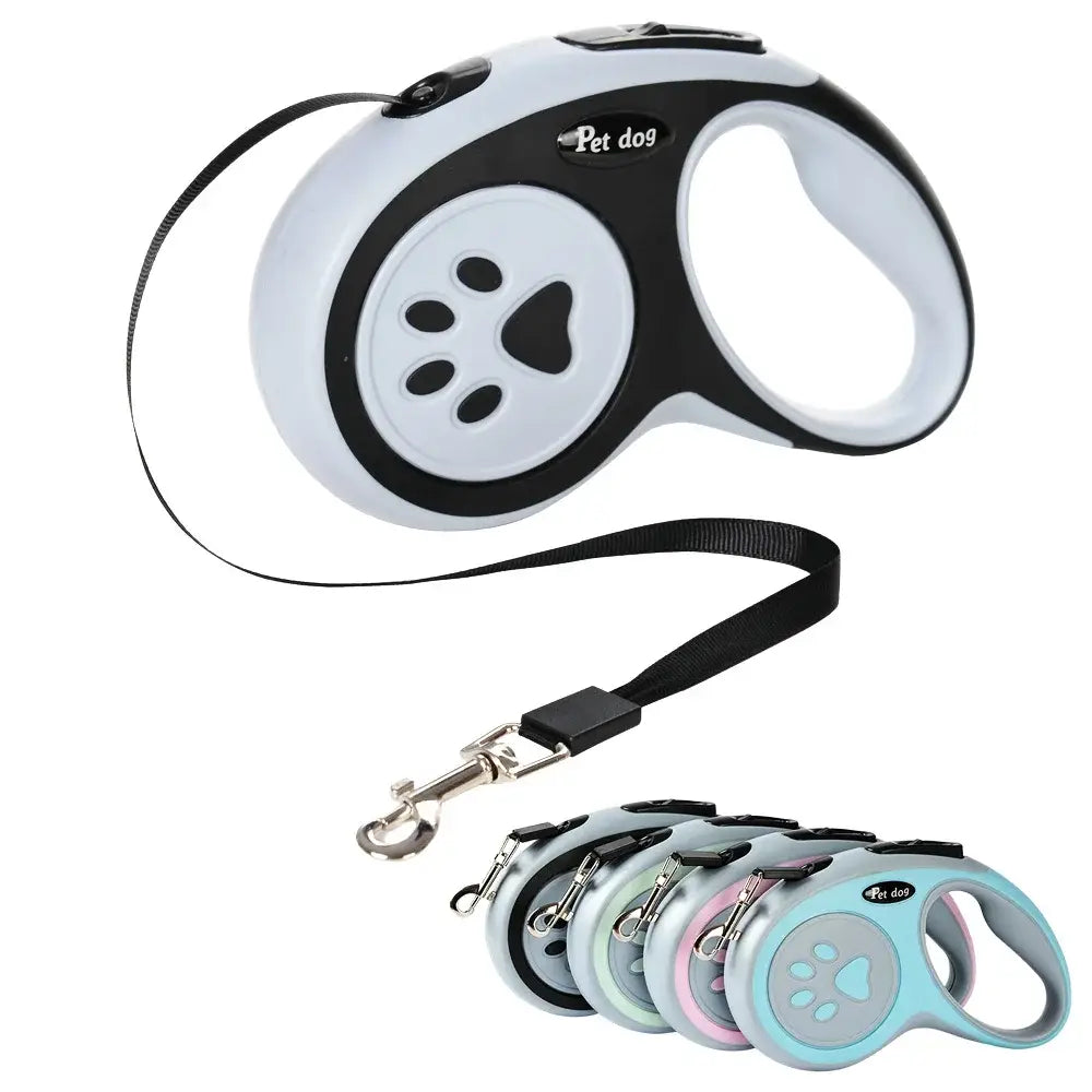 Laisse rétractable PawFrance pour chien et chat - Pink / 5M