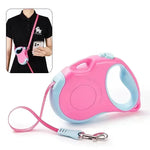 Laisse rétractable pour chien - Fuchsia Angel Blue / S / China Mainland