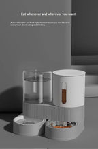 Large Capacity Automatic Pet Feeder and Water Dispenser All in One Dog Cat Bowl Smart Gravity Food Water Bowl for Pets