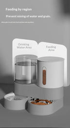 Large Capacity Automatic Pet Feeder and Water Dispenser All in One Dog Cat Bowl Smart Gravity Food Water Bowl for Pets
