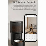 Large Capacity Automatic Pet Feeder Timed Feeding Voice Control Smart Pet Feeder Rechargeable with Camera Pet