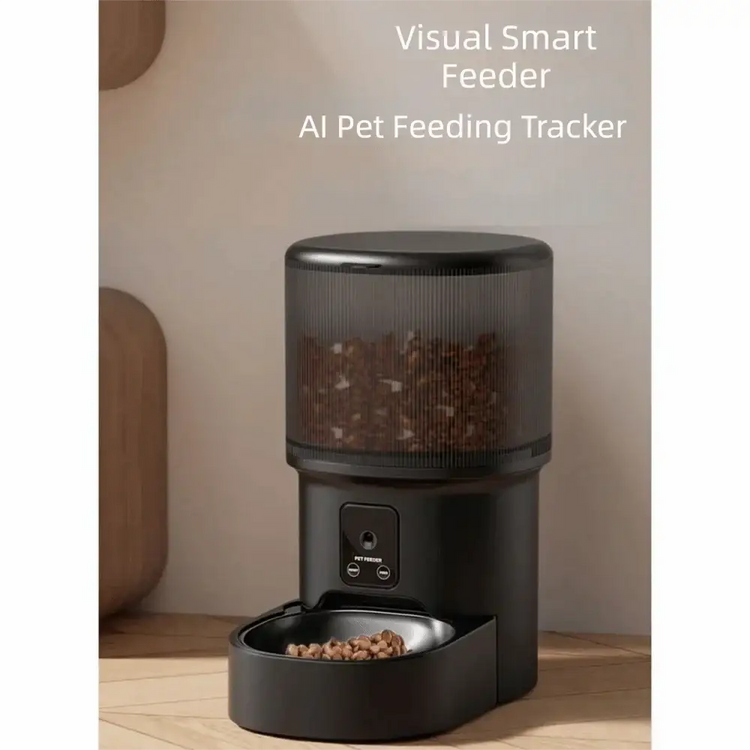Large Capacity Automatic Pet Feeder Timed Feeding Voice Control Smart Pet Feeder Rechargeable with Camera Pet