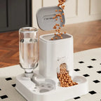 Large Capacity Pet Automatic Feeders and Water Dispensers Suitable for Cats and Dogs.