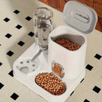 Large Capacity Pet Automatic Feeders and Water Dispensers Suitable for Cats and Dogs.