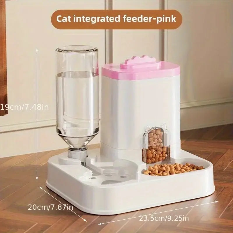 Large Capacity Pet Automatic Feeders and Water Dispensers Suitable for Cats and Dogs