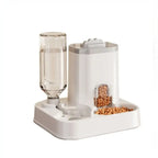 Large Capacity Pet Automatic Feeders and Water Dispensers Suitable for Cats and Dogs - Grey