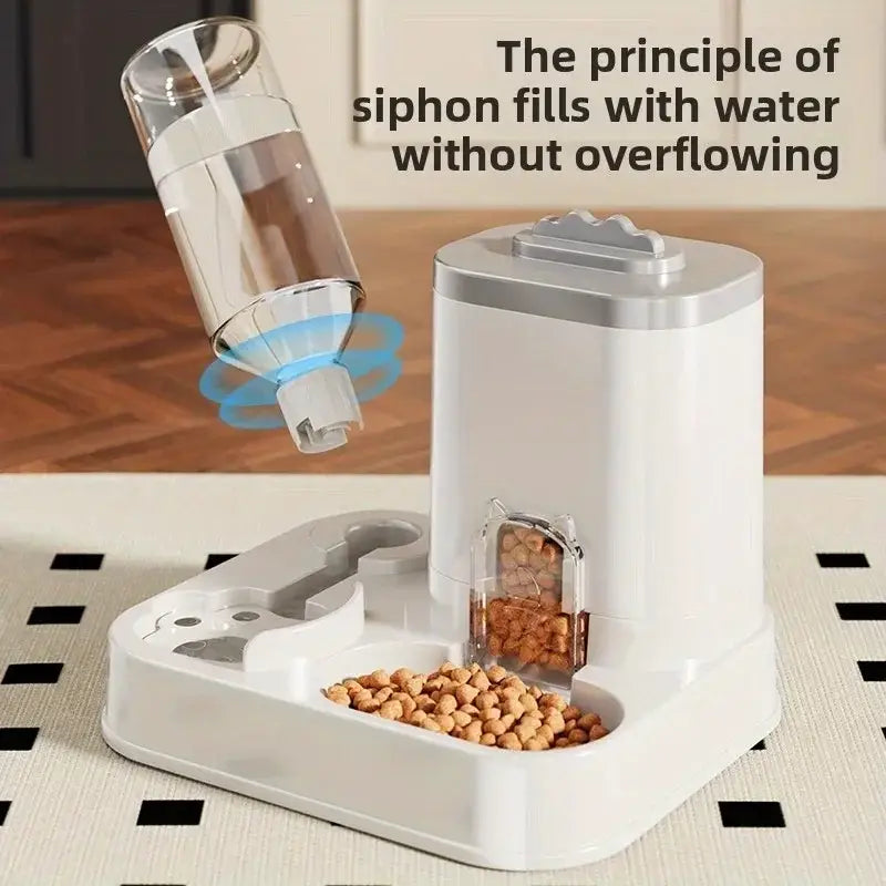 Large Capacity Pet Automatic Feeders and Water Dispensers Suitable for Cats and Dogs